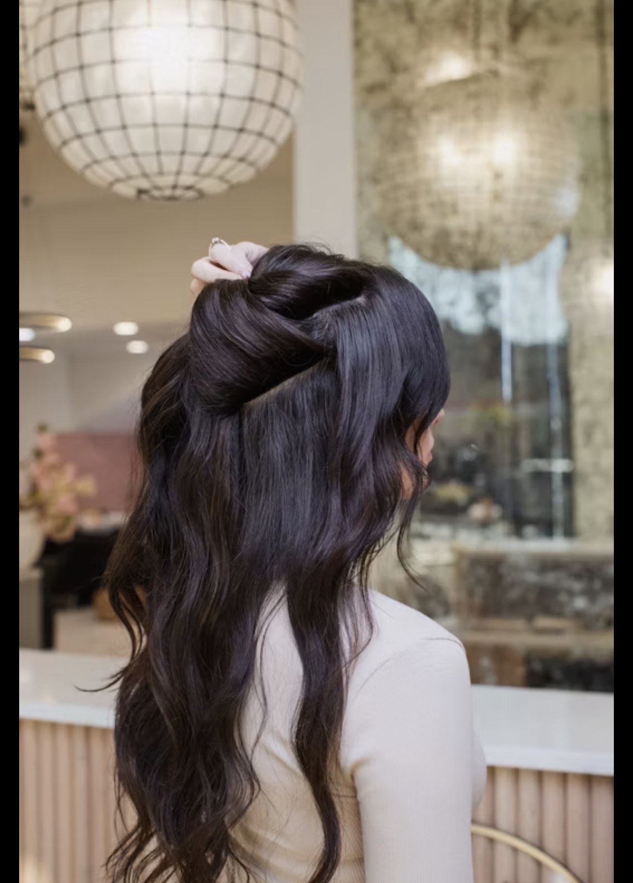 Brunette hair results after a salon appointment